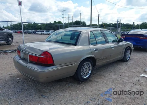 2001 Mercury Grand Marquis Gs z USA, uszkodzony, nr VIN 2MEFM74W41X707447